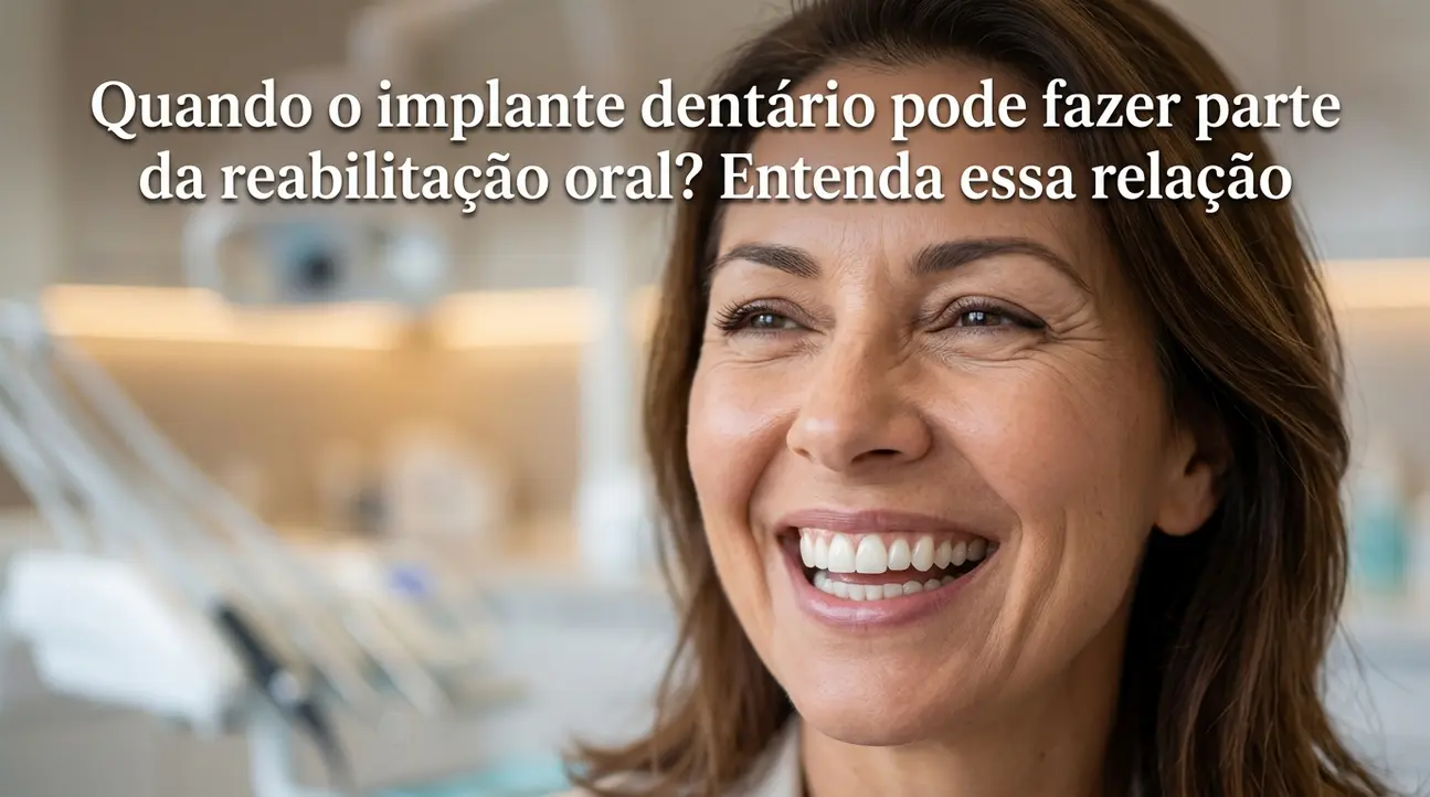 Implante dentário na reabilitação oral para um sorriso saudável
