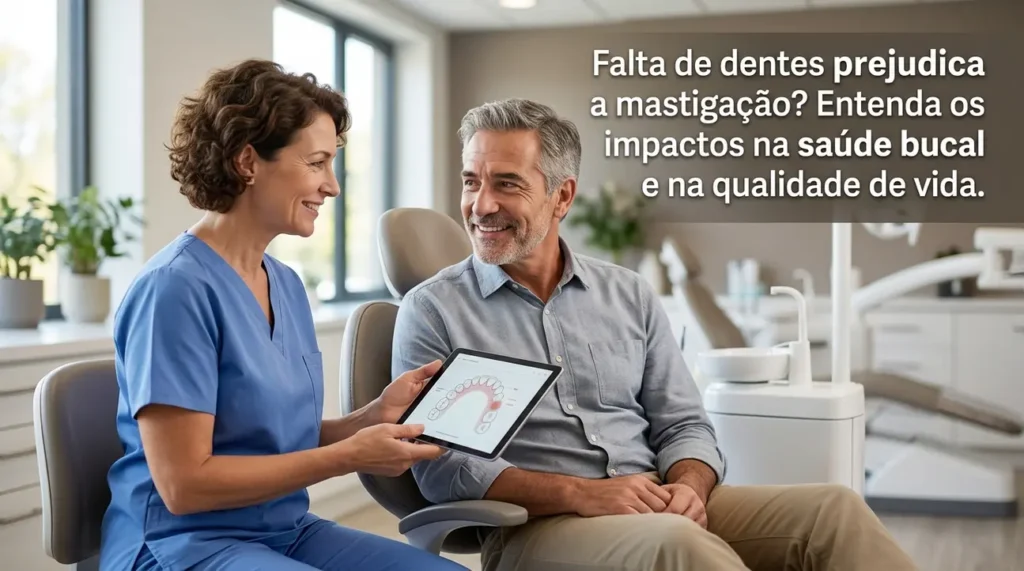 falta de dentes prejudica a mastigação avaliação odontologica