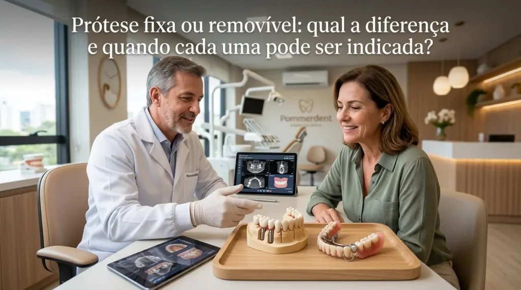 Prótese fixa ou removível: entenda as diferenças para o seu sorriso