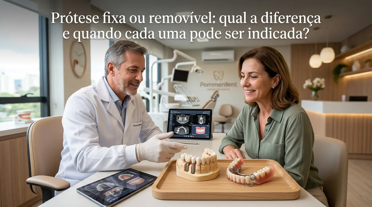 Prótese fixa ou removível: entenda as diferenças para o seu sorriso